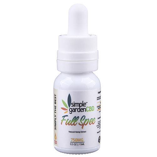 Buy 750mg Full Spectrum Tincture from Simple Garden CBD