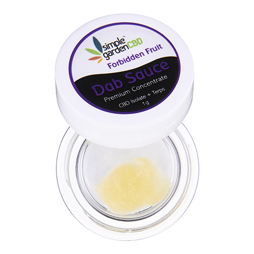 Our 1g premium Dab Sauce concentrate with CBD isolate and terpenes