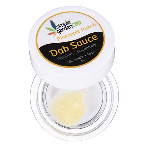 Our 1g premium Dab Sauce concentrate with CBD isolate and terpenes