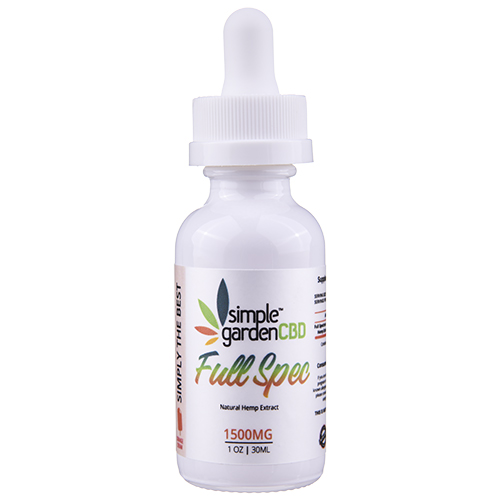 Buy 1500MG Full Spectrum Tincture with CBD and THC from Simple Garden CBD
