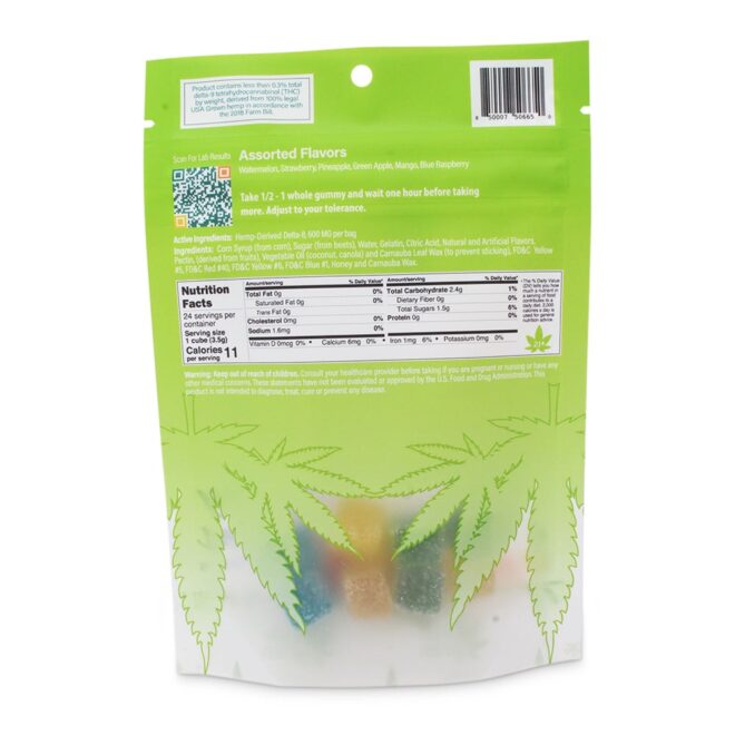 600mg Delta-8 THC Gummies (24 Count) - Variety Pack - Image 2