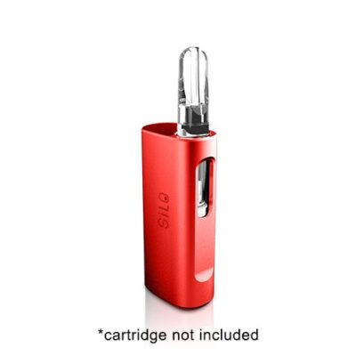 Red Anodized CCELL Silo Battery sold by Simple Garden CBD.