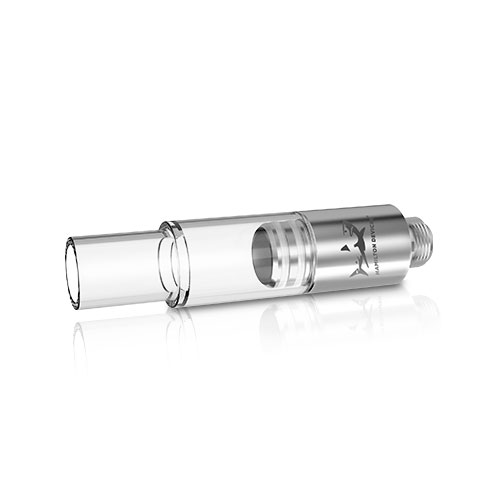Horizontal view of Hamilton Devices Mini Cartomizer for concentrates purchased from Simple Garden CBD.