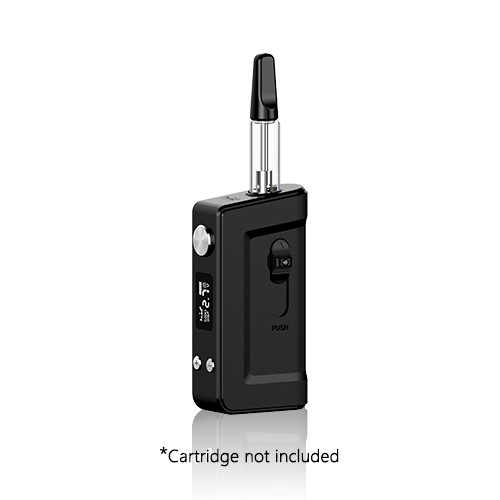 Side view of black Hamilton Devices Shiv vaporizer battery sold by Simple Garden CBD.