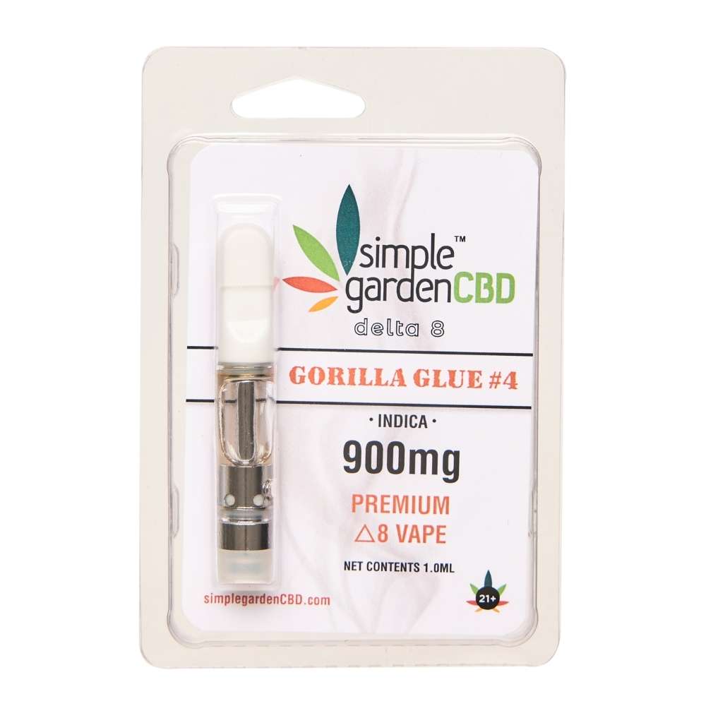 900mg Delta8 THC Vape Gorilla Glue 4 (Indica) Buy Delta 8 THC