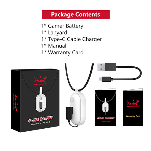 Hamilton Devices Gamer Battery for Vape Cartridges sold online by Simple Garden CBD.