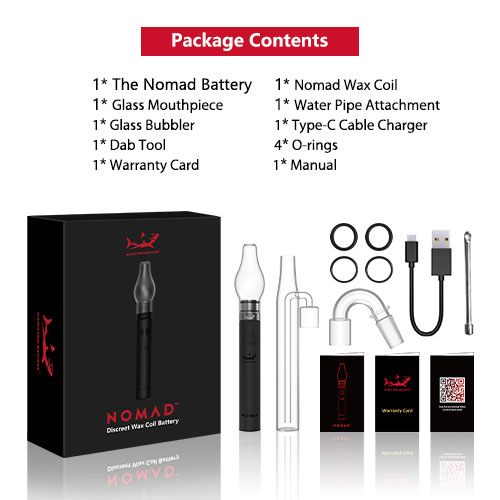 Hamilton Devices Nomad Vape Battery sold online by Simple Garden CBD.