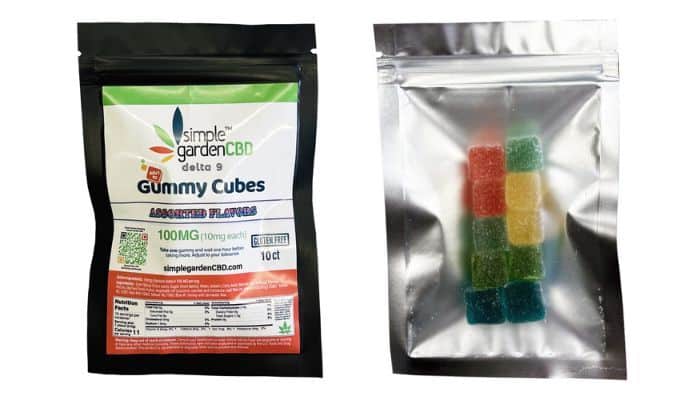 Simple Garden CBD offers Delta 9 THC gummies to purchase online in Eugene, Oregon.