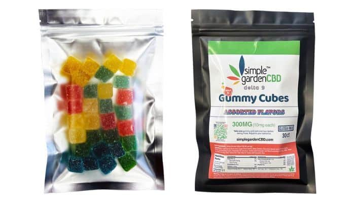 Simple Garden CBD offers Delta 9 THC gummies to purchase online in Sunrise Manor, Nevada.