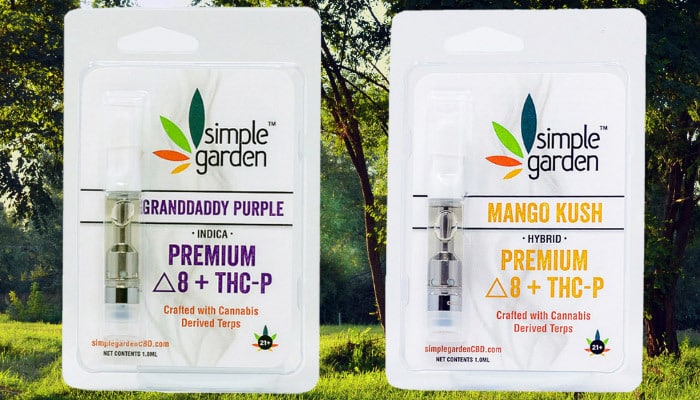 Simple Garden CBD offers online ordering for delta 8 thc p vape cartridges in Birmingham, AL.