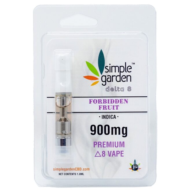 900mg Delta 8 THC Vape Carts available online and in store from Simple Garden.