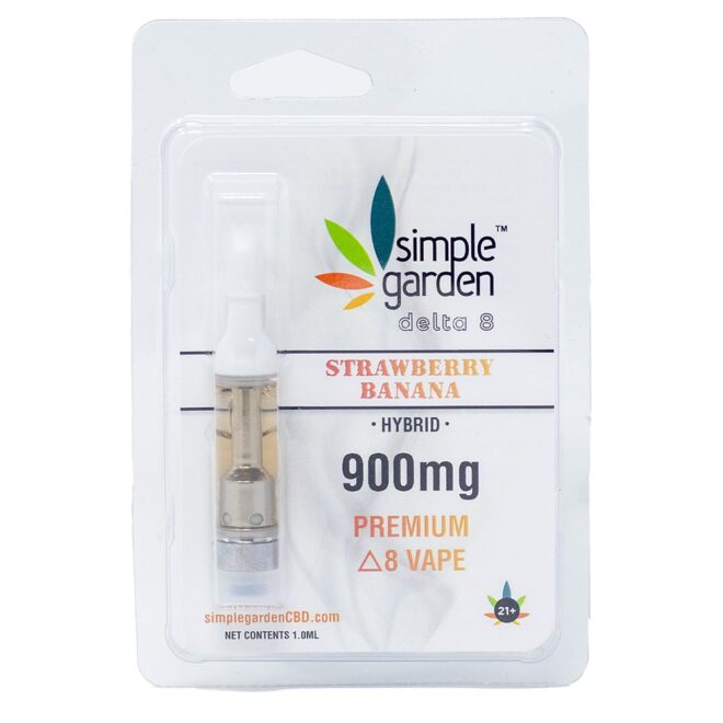 900mg Delta 8 THC Vape Carts available online and in store from Simple Garden.