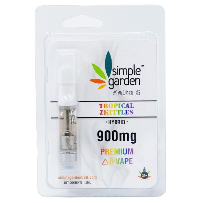 900mg Delta 8 THC Vape Carts available online and in store from Simple Garden.