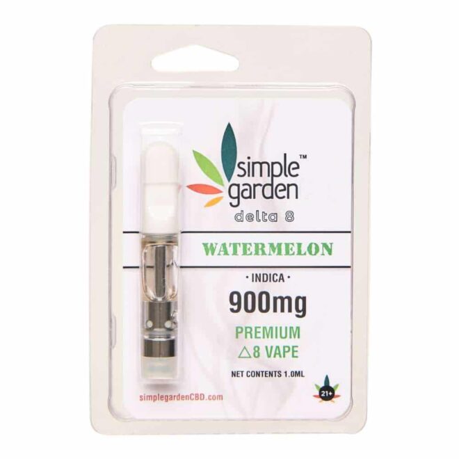 900mg Delta 8 THC Vape Carts available online and in store from Simple Garden.