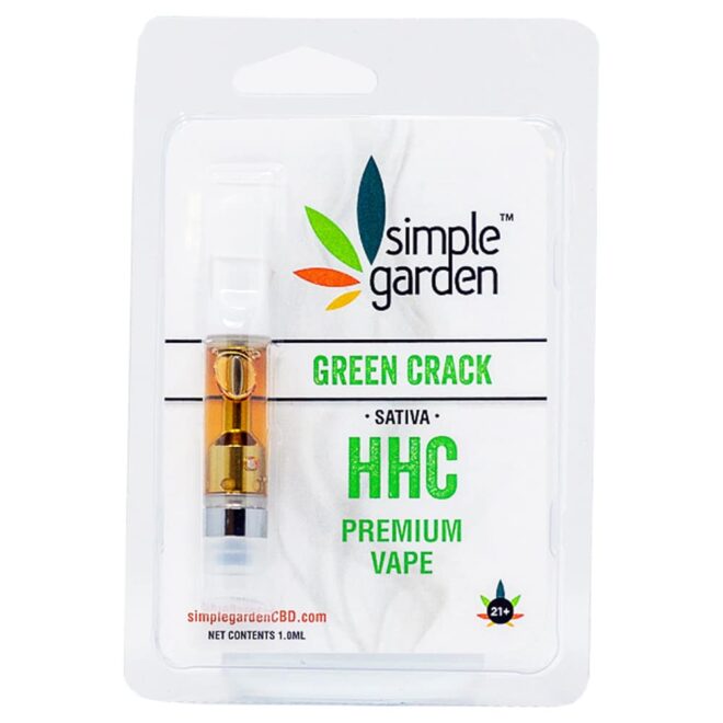 Premium Green Crack flavor HHC Vape Cart for sale online from Simple Garden.