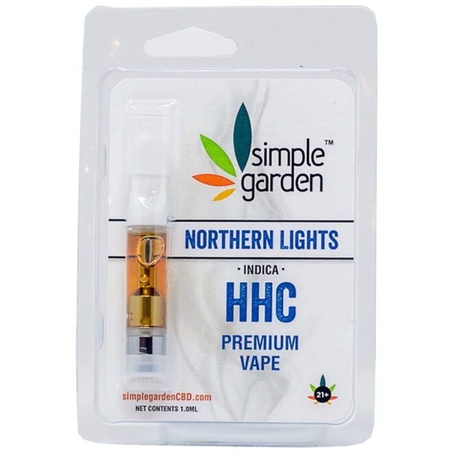 Premium Northern Lights flavor HHC Vape Cart for sale online from Simple Garden.