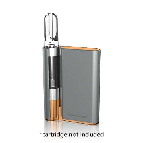 CCELL vape battery in gray with orange frame