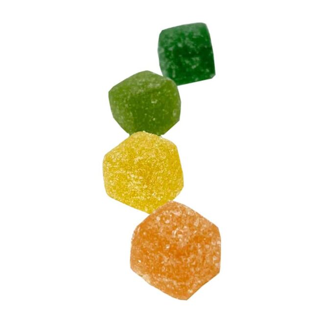 12-count 100mg Delta 8 THC Gummies sold online and in store by Simple Garden.