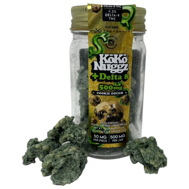 500mg Delta8 THC KoKo Nuggz HandCrafted Chocolate Edibles (10 Count