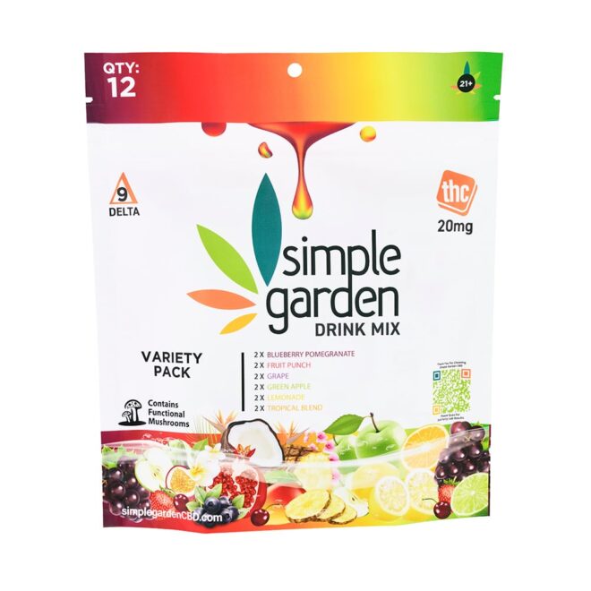 Delta 9 Drink Mix Variety Pack sold online and in store by Simple Garden.