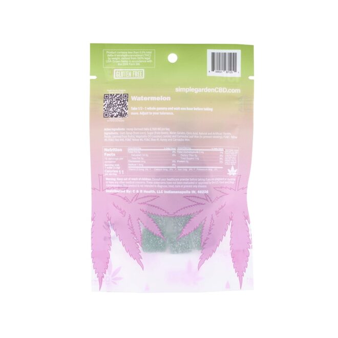 1500mg Delta-8 THC Gummies (15 Count) - Watermelon - Image 2