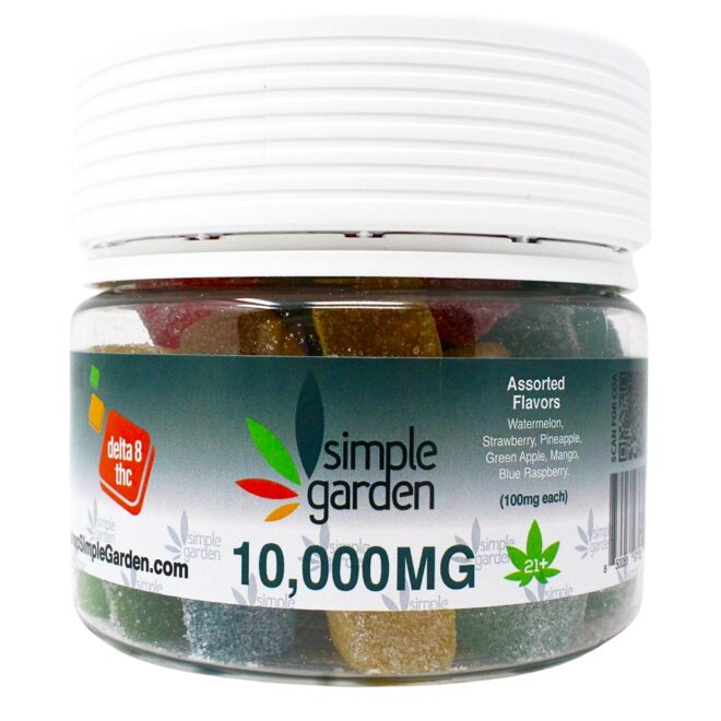 10,000mg Delta-8 THC Gummies (100 Count) - Assorted Flavors
