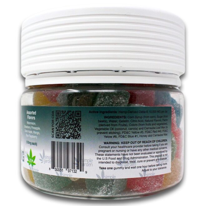 10,000mg Delta-8 THC Gummies (100 Count) - Assorted Flavors - Image 2
