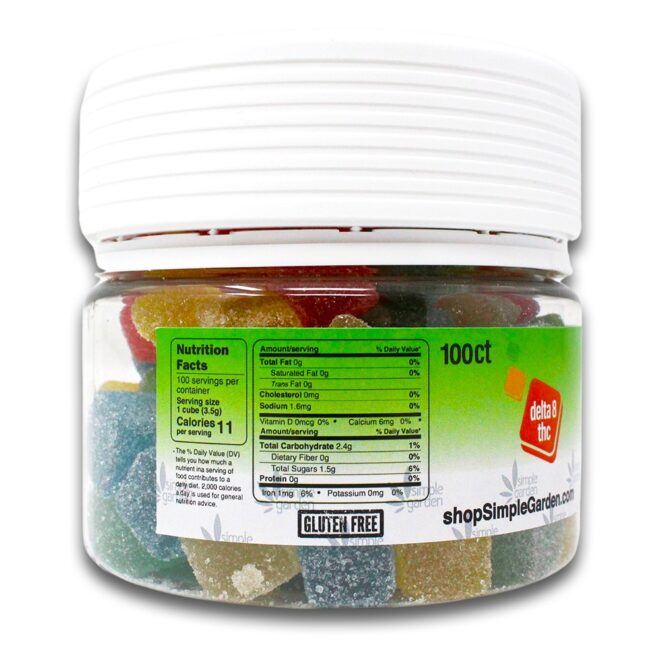 2500mg Delta-8 THC Gummies (100 Count) - Assorted Flavors - Image 3
