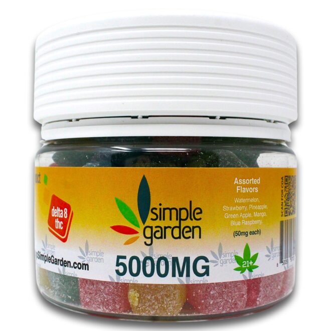 5000mg Delta-8 THC Gummies (100 Count) - Assorted Flavors