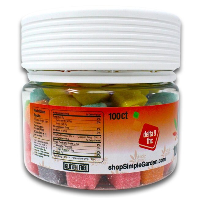 1000mg Delta-9 THC Gummies (100 Count) - Assorted Flavors - Image 3