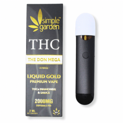 2000mg THCa Diamonds + Sauce Liquid Gold Disposable Vape - The Don Mega (Hybrid)