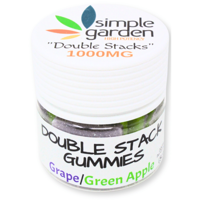 1000mg Double-Stacked Gummies - Delta-9 + Delta-8 + THCp (200mg each) - 5 Count - Image 4