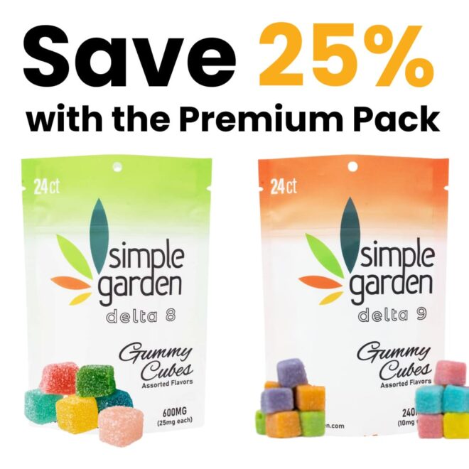 Delta-8 THC & Delta-9 THC Gummies Pack (24 Count) - Premium Pack