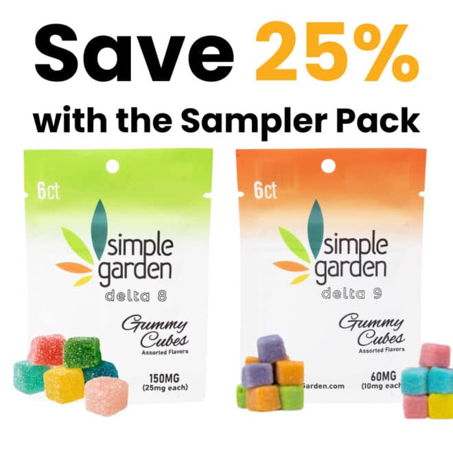 Delta-8 THC & Delta-9 THC Gummies Pack (6 Count) - Sampler Pack