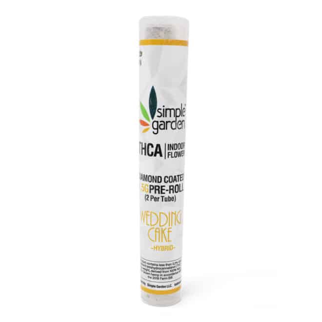 1.5g THCa Diamond-Coated Flower Pre-Roll 2pack – Wedding Cake (Hybrid) - Image 2