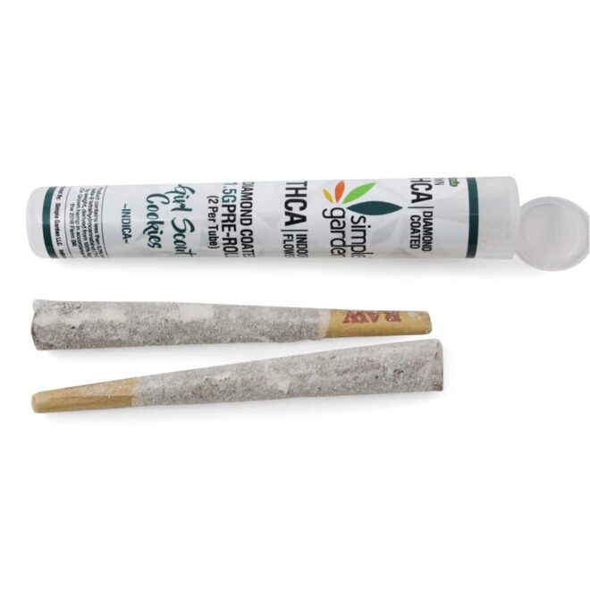 1.5g THCa Diamond-Coated Flower Pre-Roll 2pack - Girl Scout Cookies (Indica)