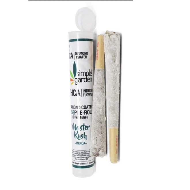 1.5g THCa Diamond-Coated Flower Pre-Roll 2pack – Master Kush (Indica)