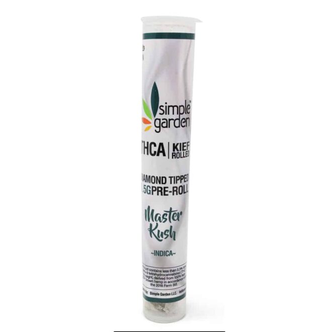 1.5G THCa Kief-Rolled Diamond-Tipped Flower Single Pre-Roll – Master Kush (Indica) - Image 2