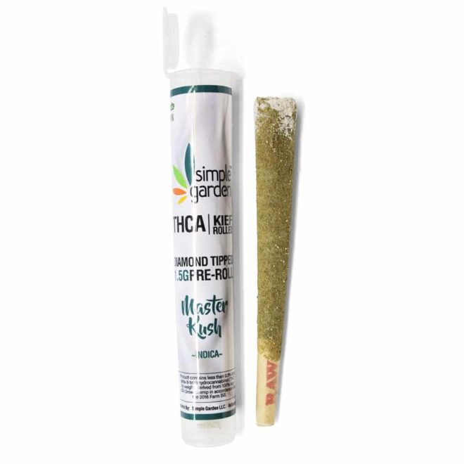 1.5G THCa Kief-Rolled Diamond-Tipped Flower Single Pre-Roll – Master Kush (Indica)