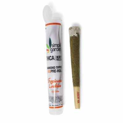 1.5G THCa Kief-Rolled Diamond-Tipped Flower Single Pre-Roll – Tropicana Cookies (Sativa)