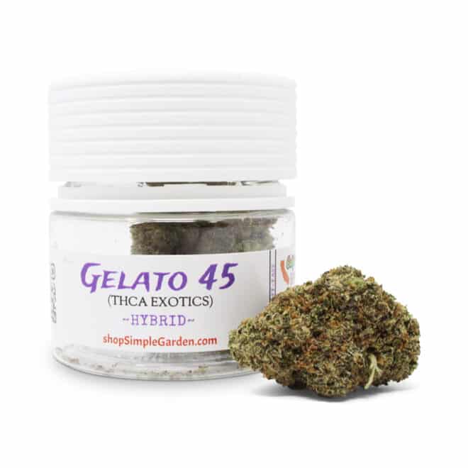 Gelato 45 (Hybrid) - Indoor THCa Flower (3.5g)