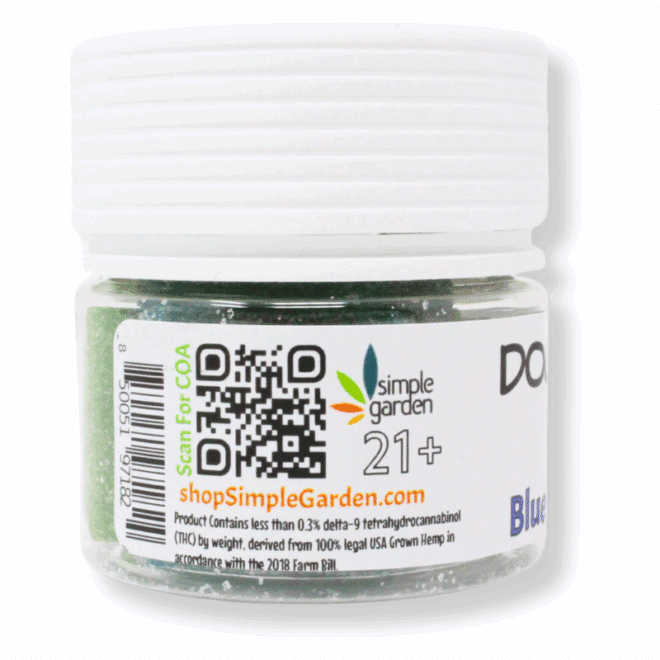 200mg Double-Stacked Gummies - Delta-9 THC (40mg each - 5 Count) - Blue Razz-Green Apple - Image 4