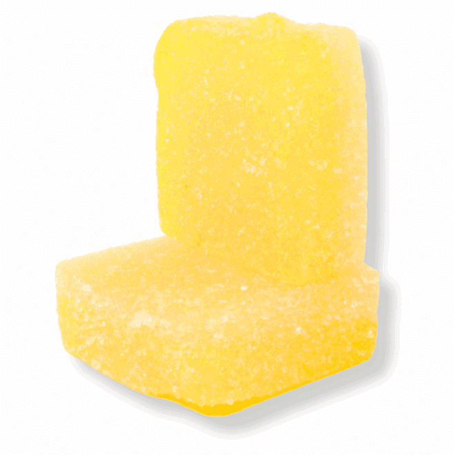200mg Double-Stacked Gummies - Delta-9 THC (40mg each - 5 Count) - Pineapple-Mango - Image 2