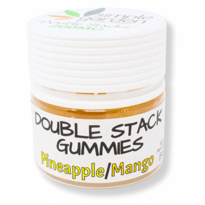 200mg Double-Stacked Gummies - Delta-9 THC (40mg each - 5 Count) - Pineapple-Mango - Image 4
