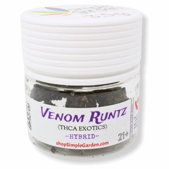 Venom Runtz (Hybrid) - Indoor THCa Flower (3.5g) - Image 4