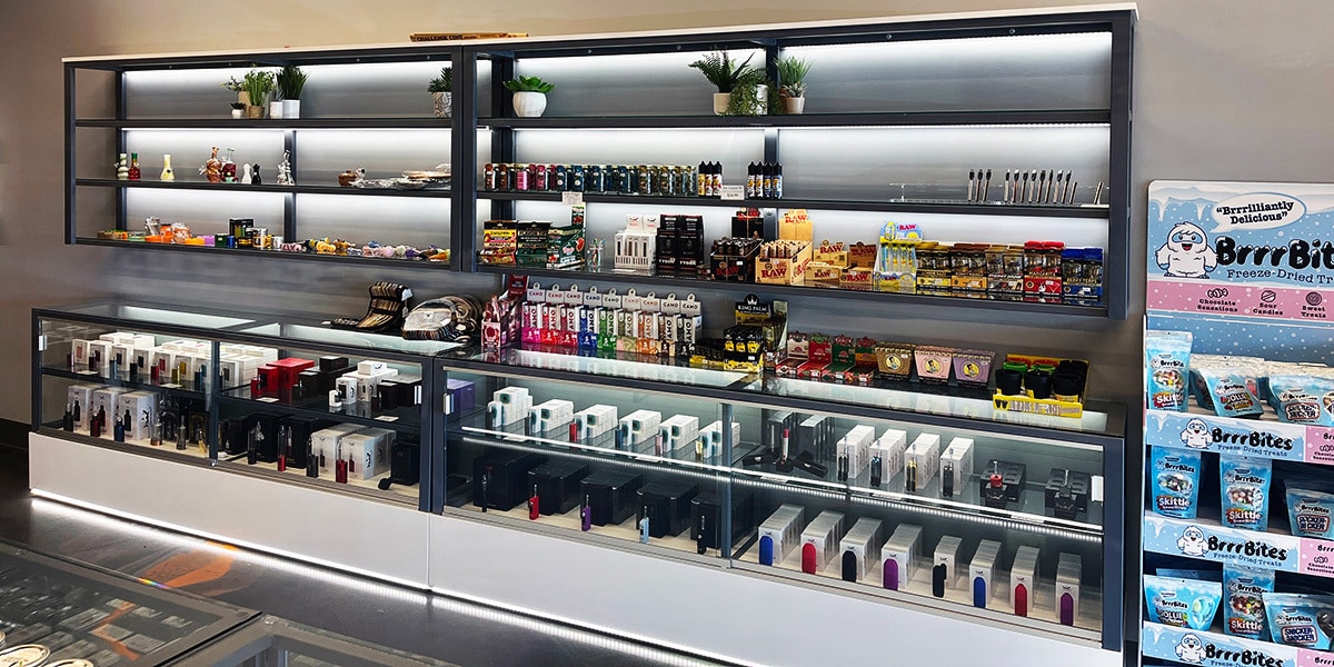 Customers purchase quality THCa flower & pre-rolls in-store or order online from Simple Garden.