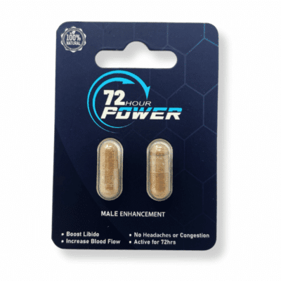 72 Hour Power – Male Enhancement Supplement - 2 Capsules - Sample Pack