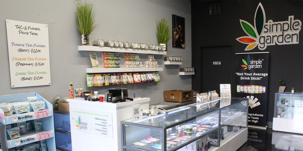 Simple Garden CBD store off Kessler Blvd. in Indianapolis.