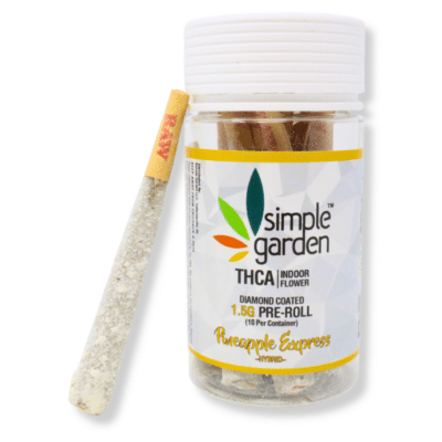 1.5G THCa Diamond-Coated Flower 10-Pack Pre-Roll – Pineapple Express (Hybrid)