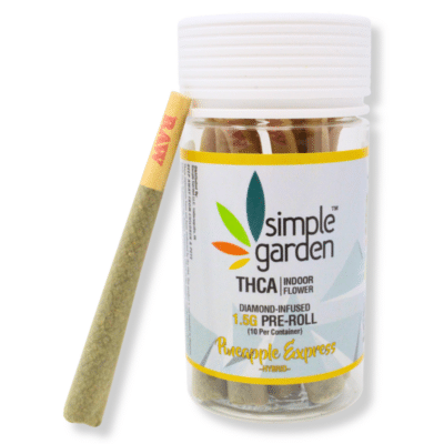 1.5G THCa Diamond-Infused Flower 10-Pack Pre-Roll – Pineapple Express (Hybrid)
